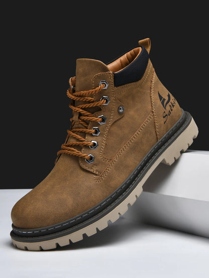 Handmade Men Boots Autumn Outdoor Hiking Boots Ankle Winter Leather Shoes Sneakers Hombres Botas High Top Footwear Anti Slip