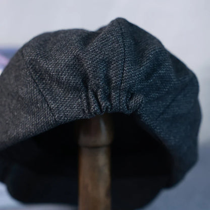 New Vintage Men's Wool Newsboy Cap Brown Green Women Men Berets Classic Woolen Octagonal Caps Casual Gatsby Flat Hat 003