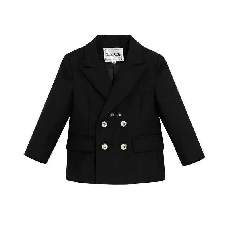 Little Boys Wedding Suit Children Photography Dress Kids Stage Performance Formal Blazer Suit Baby Birthday Ceremony Costume
