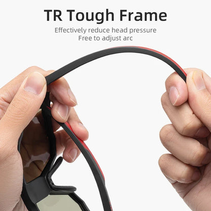 Sunglasses Polarized Cycling Glasses Electronic Color Change Glasses UV400 Safety Bike Bicycle Eyewear Sports Goggles