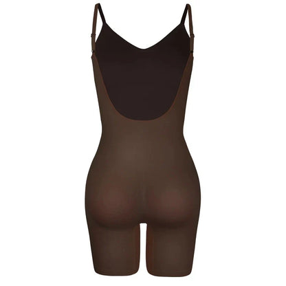 Low Back New Bodysuit Shapewear Women Mesh Butt Lifter Smooth Body Shaper Backless Slimming Contour Flat Belly Corset