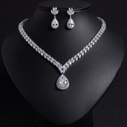 Pop Hot Stereo Jewelry Oil Painting Necklace Earrings Premium Multi-Color 2-Piece Wedding Travel Women's Holiday Gift M-1000