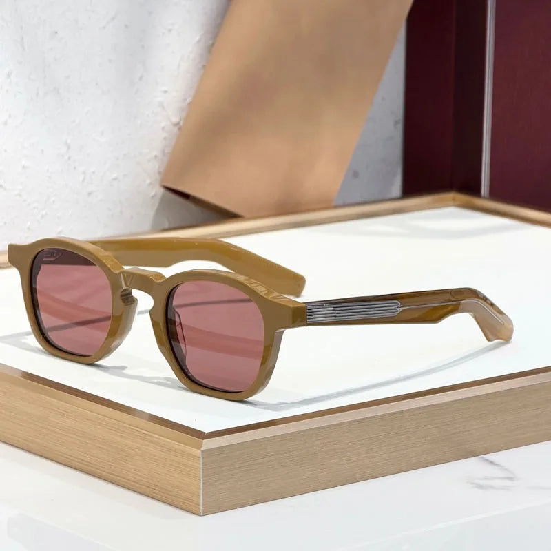 Modern Square Classical Sunglasses Men Women Handmade Fashion High Street Premium Quality UV400 Glasses with Case