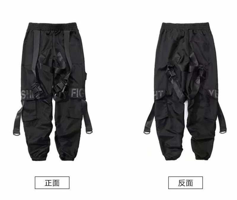 Mens Techwear Sweatpants Y2K Streetwear Jogging Pants Men Hip Hop Street Dance Casual Trousers Vintage Cargo Pant Pantalon Homme