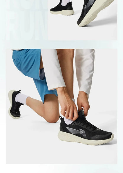 Men's Jogging Shoes LIGHT CLOUD Soft Breathable Running Shoes LiNing Leisure Sports Sneakers ARSV037