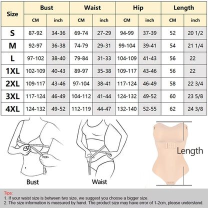 Strapless Thong Bodysuits 4XL Women Belly Control Full Body Shaper Push Up Breast Underwear Plus Size Women's Clothing