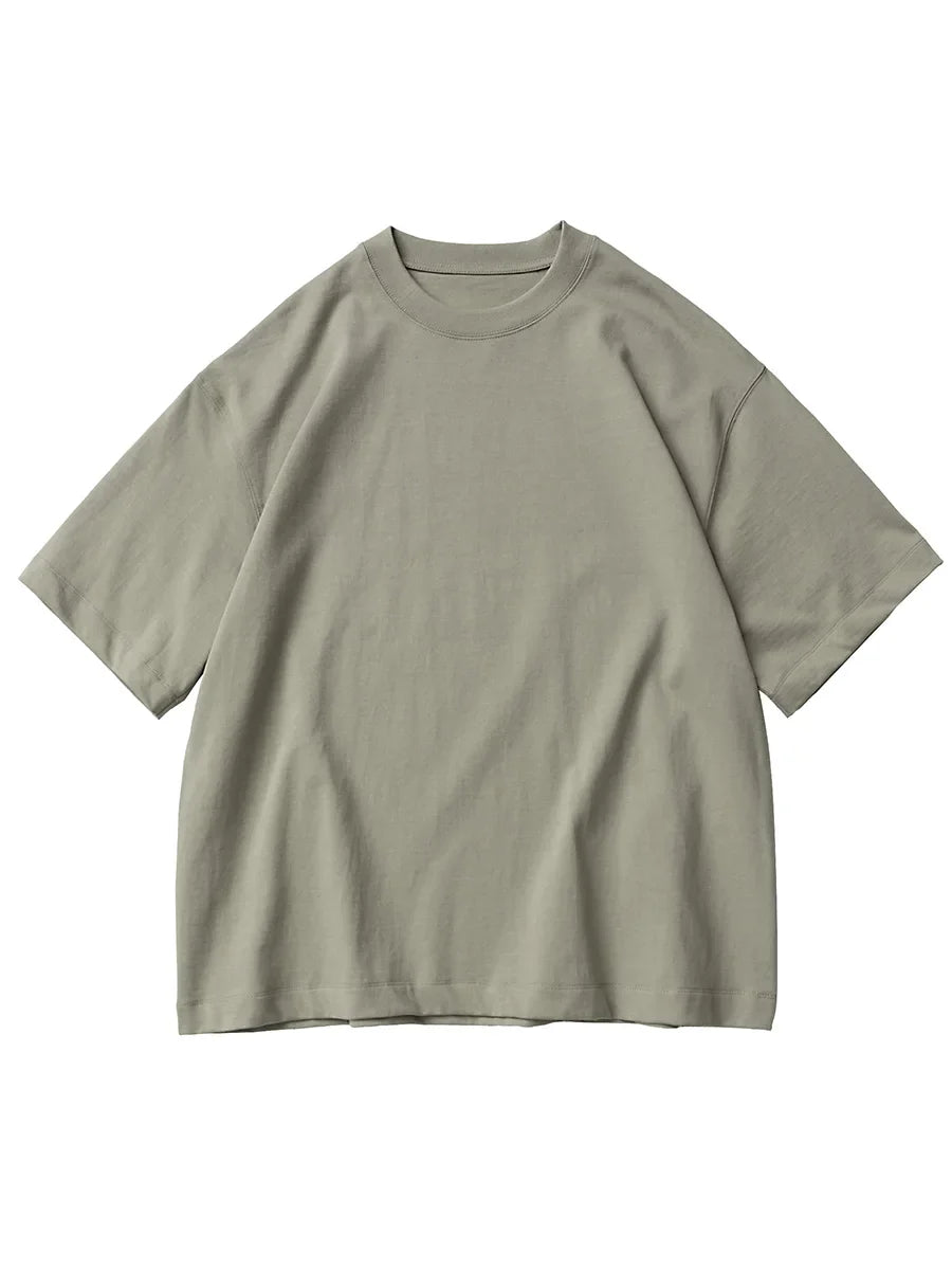 11.29oz 320Grams Heavy Cotton Weight Oversized Loose Men T-shirt Solid Color Drop Shoulder Short Sleeve High Quality