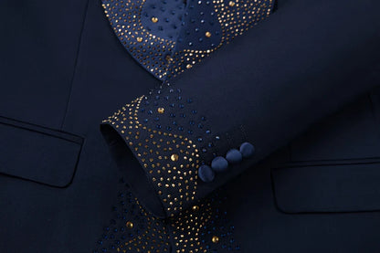 2024 High-grade Light Luxury Mens Suits Set 3 Pieces, Wedding Host Banquet Performance Party Blazer Dress with Pants Vest, S-3XL