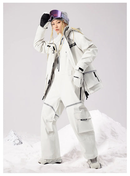 Brand Men Women Ski Jacket Winter Warm Windproof Waterproof Ski Suit Outdoor Sports Snowboard Coat Splicing double plate