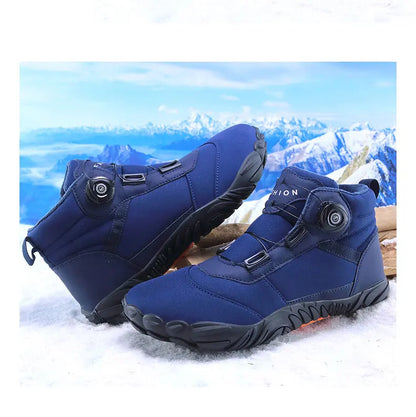 New Winter Booties Men Snow BareFoot Casual Shoes Outdoor Waterproof Work Shoes Warm Fur Men Ankle Shoes Snow Boots Plus Size 49