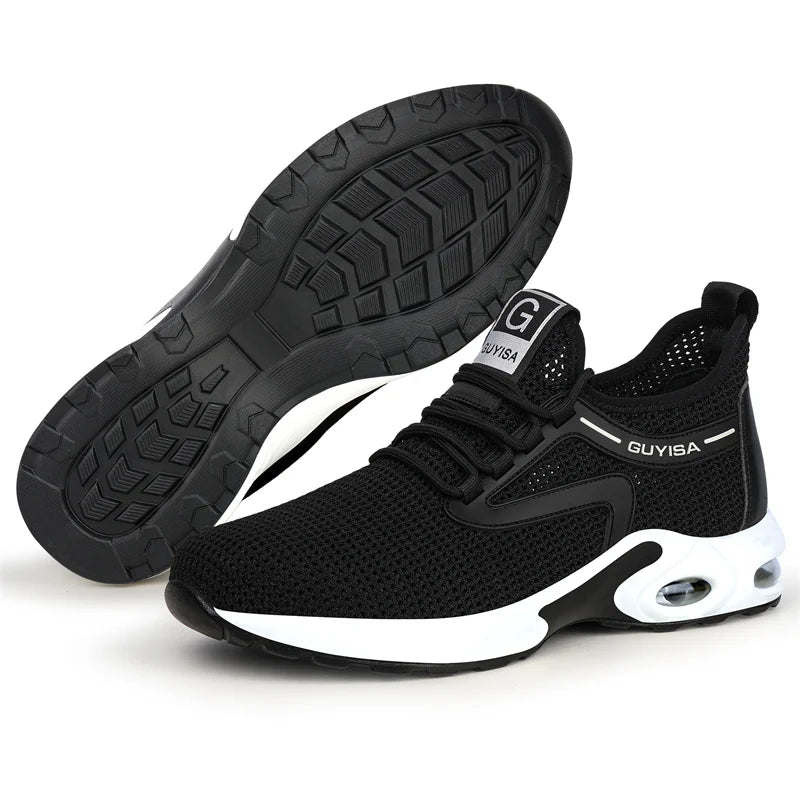 35-50 Air Cushion Working Shoes For Men Anti-Smashing Steel Toe Puncture Proof Construction Safety Shoes Sneakers Male Footwear
