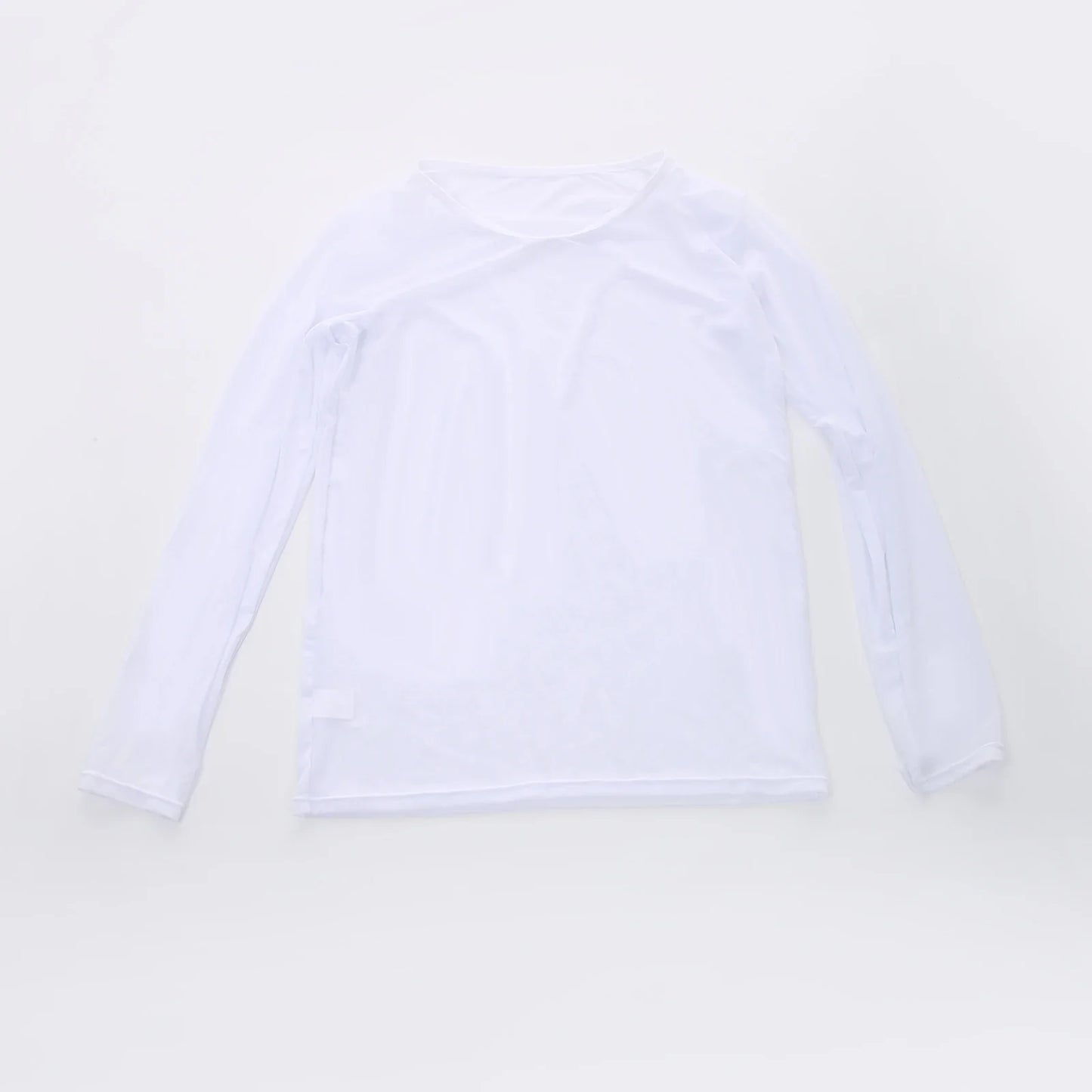 Sexy Unique Transparent T-shirt Men See Through Autumn Long Sleeve Tops Tees Undershirt Spring Slim Casual T Shirts Tshirts