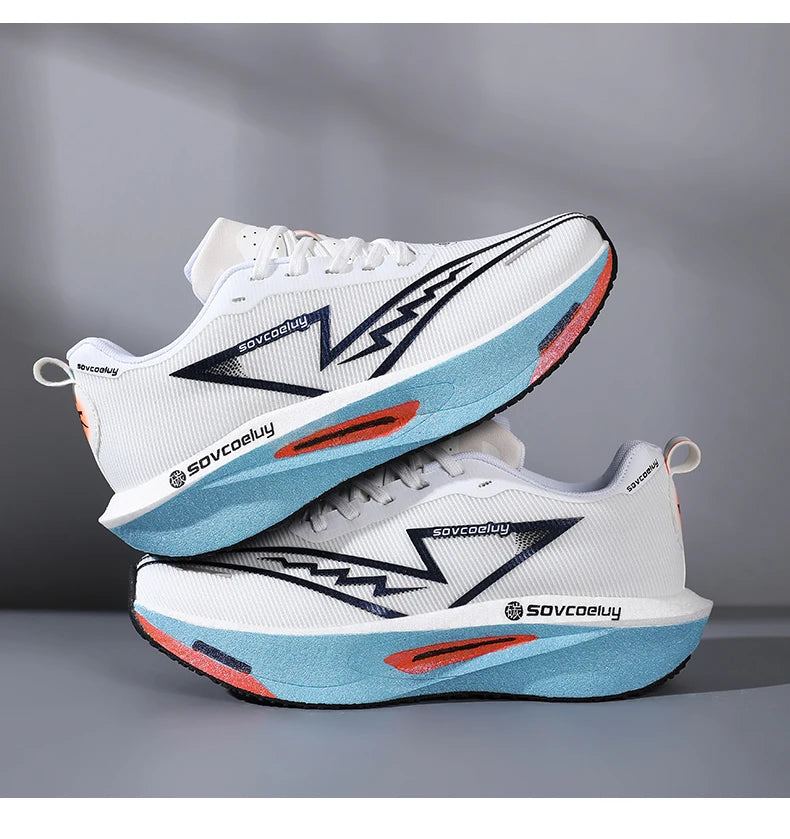 Running Shoes Carbon Board Profession Marathon Men Sports Breathable Lightweight Women's Comfortable Athletic Nonskid Sneakers