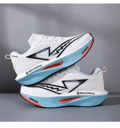 Running Shoes Carbon Board Profession Marathon Men Sports Breathable Lightweight Women's Comfortable Athletic Nonskid Sneakers