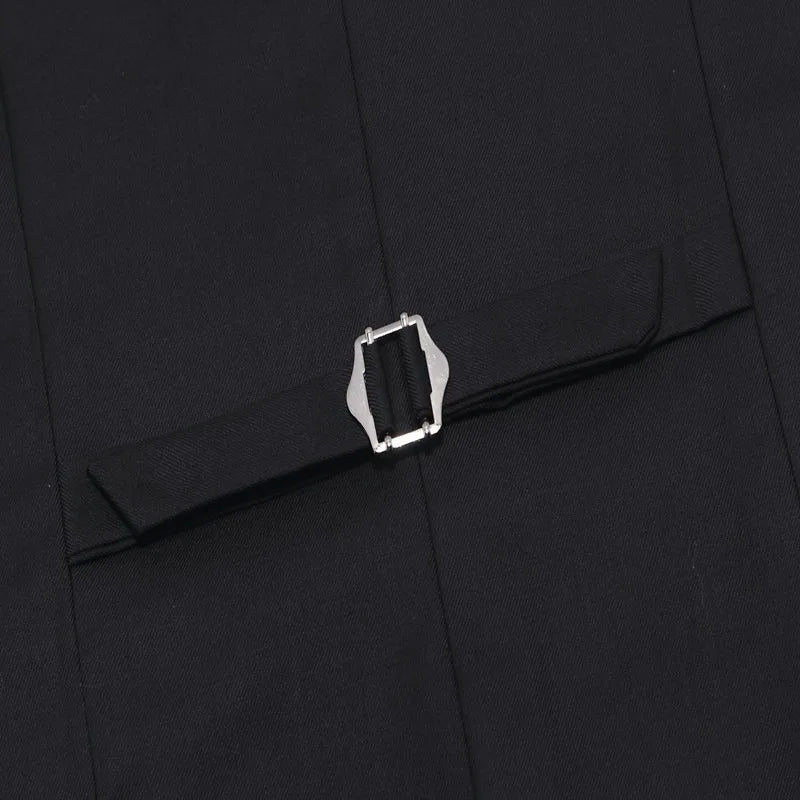 Men Suit Vest British Style Solid Single-breasted Sleeveless Male Waistcoat Slim Breathable Business Casual Man Vest