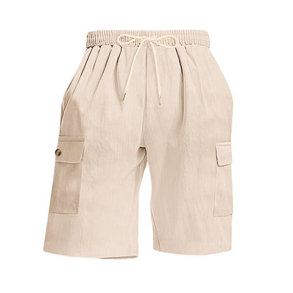American Men's Heavy Loose Four Seasons Hip Hop Casual Sports Running Corduroy Tooling Shorts