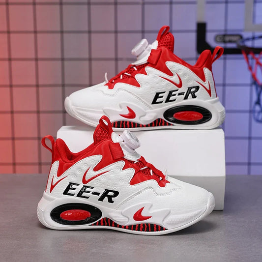 Children's basketball shoes, teenagers' ankle shoes in autumn and winter, boys' casual shoes and outdoor running shoes