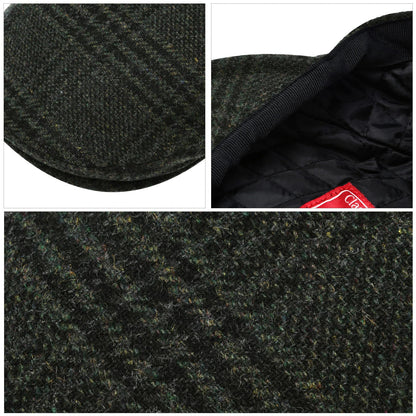 Newsboy Caps Men Wool Blend Flat Cap Winter Warm Hat Driving Hats Gastby Ivy Caps for Male Vintage British Beret