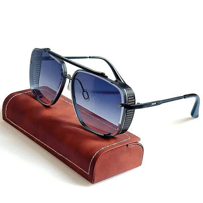 Vintage Steampunk Sunglasses Men Punk Oversized  Sunglasses Women Trendy Retro Square Gafas De Sol Hombre Lunette Soleil Femme