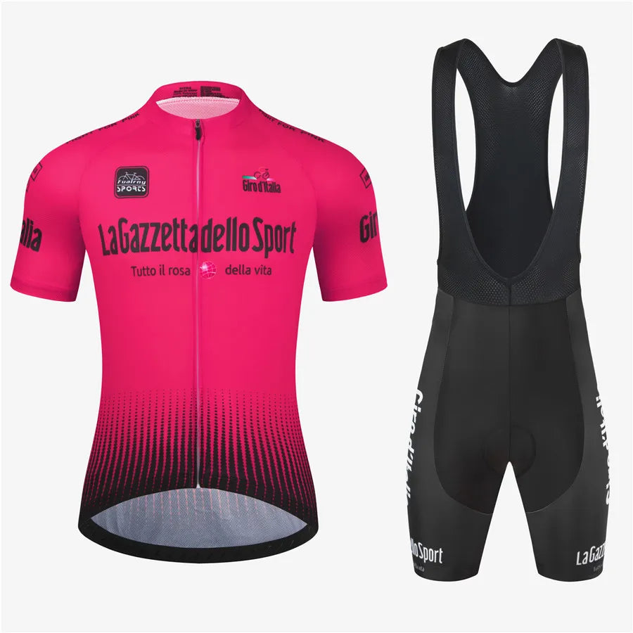 Tour Of Italy Bicycle Clothes Cycling Jersey Set Summer Road Bike Short Sleeve Cycling Clothing Men Mtb Jersey Set Sport Wear