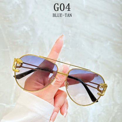 Luxury Sunglasses Women 2025 Fashion Glasses Vacation Oval Sunglass Luxe Femme Lunette Soleil Femme Lentes De Sol Mujer Vintage