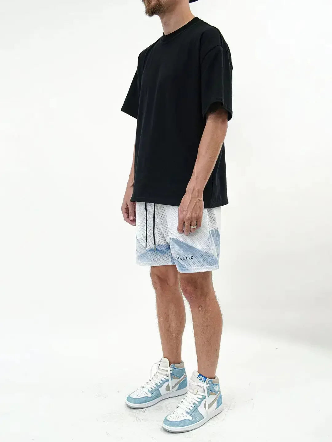 Summer Trend Motorcycle Shorts Mens Quick Dry Clothing Casual Short Pants Gym Fitness Sports Mesh Basketball Sweatpants