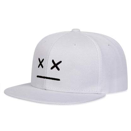 Unisex Personality Ghost Expression Embroidery Hip-hop Hats Outdoor Adjustable Casual Baseball Caps Sunscreen Hat