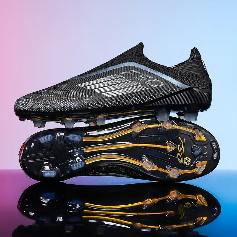 Men Football Boots Training Breathable Drop Shipping Match Sport Cleats Soccer Shoes FG Ultralight Long Spikes Indoor Sneakers