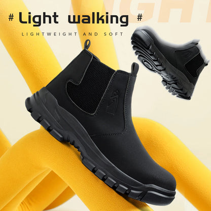 2025 Work Sneakers Men Indestructible Shoes Work Safety Shoes With Steel Toe Cap Puncture-Proof Male Security Protective Shoes