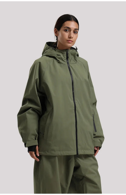 GSOU SNOW Winter Ski Jacket Men Waterproof Insulated Snow Tops Super Loose Snowboard Clothes Breathable Windproof Skiing Hoodies