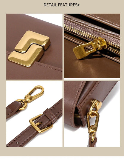 Genuine leather woman bag small square shoulder bag Handbags ladies crossbody bags luxury designer minimalism bag tofu bag