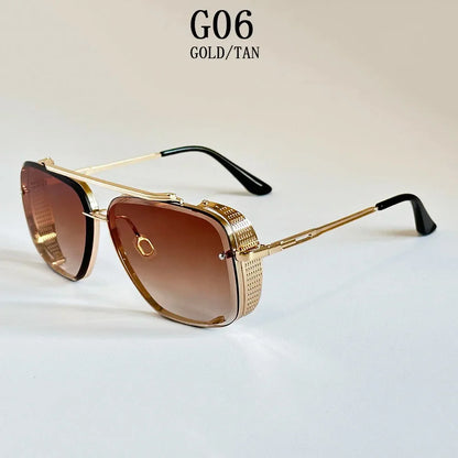 2025 Steampunk Sunglass Men Vintage Square Sunglasses Women Trendy Retro Punk Fashion Glasses Gafas De Sol Hombre Luxe Zonnebril