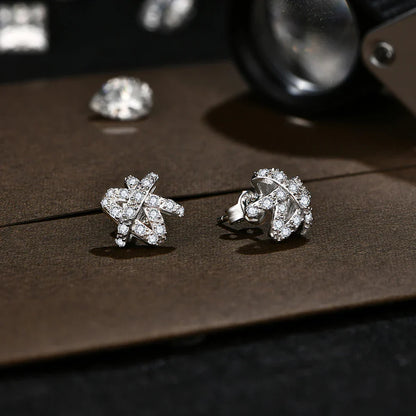 D VVS1 Color Round Cut 1.5mm Moissanite Stud Earrings for Women Solid 925 Sterling SIlver For Woman Birthday Party Gift