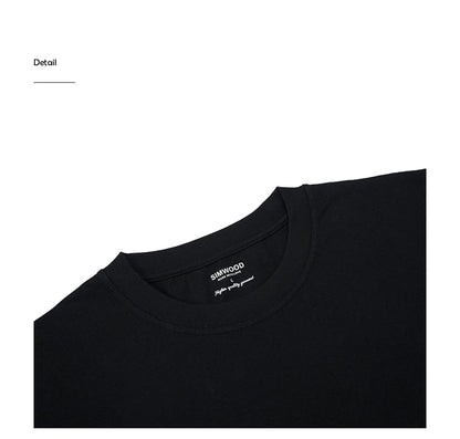 2026 Summer New Oversize 310gsm 100% Cotton T-shirts Men Quality Breathable Solid Color Comfortable Tops