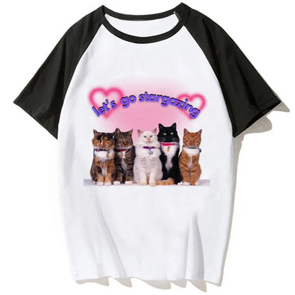 Y2k Tee women anime funny harajuku tshirt girl Japanese clothes