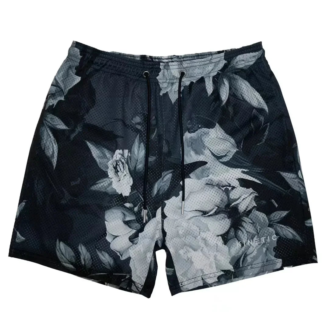 Summer Trend Motorcycle Shorts Mens Quick Dry Clothing Casual Short Pants Gym Fitness Sports Mesh Basketball Sweatpants