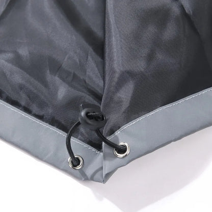 Men's Night Reflective Jacket Fashion Cross Printed Windproof Hooded Coats Streetwear Outdoor Cycling Jogger Safety Outerwear