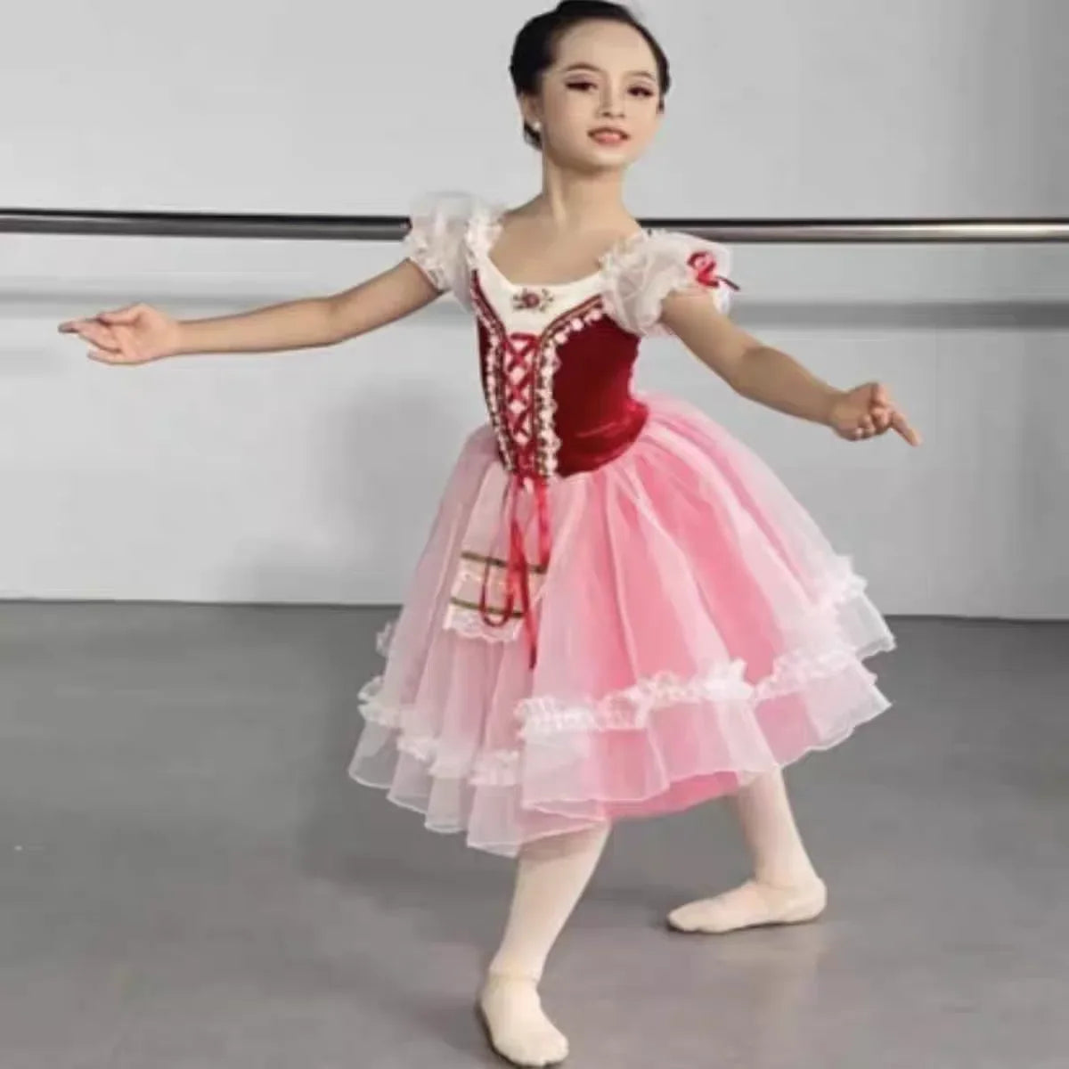Children's Ballet Skirt Girls' Dance Skirt Campus Dance Programs Ballet Dancer Costumes Stage Collective Performance Costumes