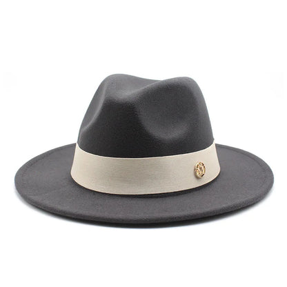 New Fedora Hat for Women Winter Elegant Fashion Formal Wedding Decorate Church Cap Panama Party Jazz Hat Chapeau Femme