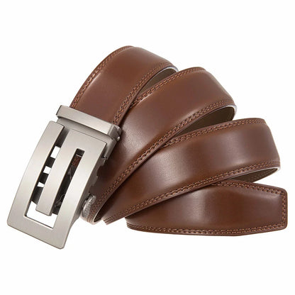 Men's Leather Belt Fashion Automatic Buckle Belt for Popular Business High Quality Male Belt