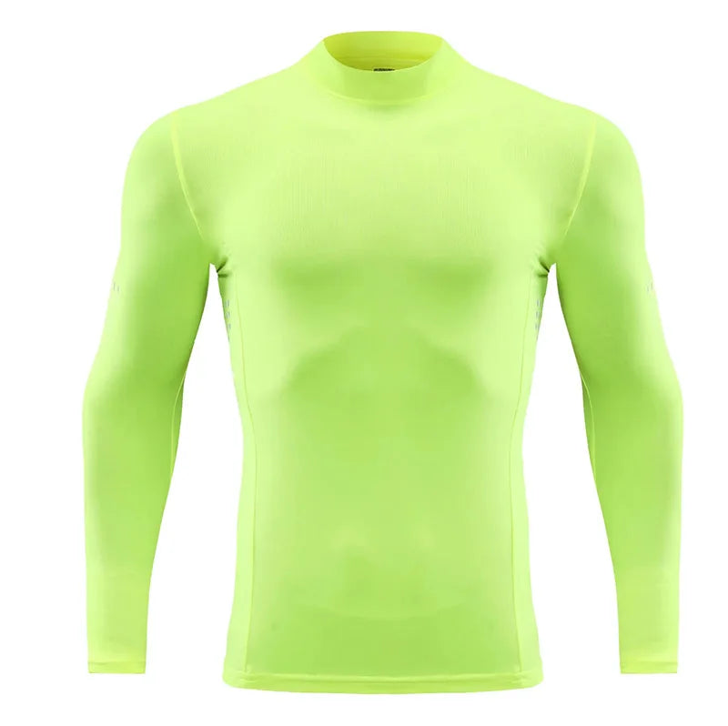 Men Children Long Sleeve Running Slim Tops Tees Sportswear Gym Fitness Compression T-shirt Outdoor Football Jersey Jogging Tight