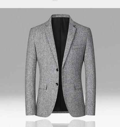 2026 Spring New Arrival Men's Business Casual Blazer High Quality Suit Jacket Comfortable Daily Wear Office Work Outwear