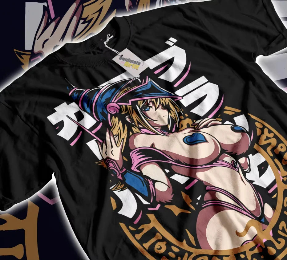 Maga Oscura T-Shirt Yu-Gi-Oh Chica Girl Anime Kawaii Waifu Sweater Soft Tee
