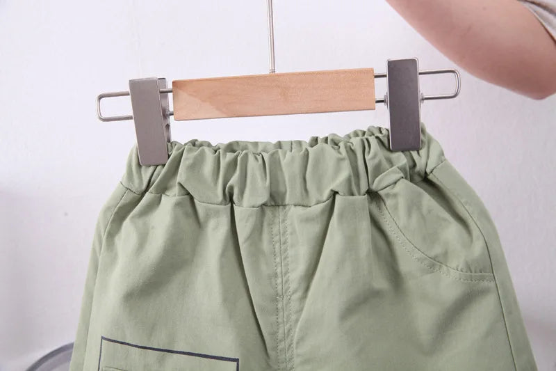 Toddler Baby Boy Girl Clothing Sets Summer Casual Infant Cartoon 2pcs Outfits T-shirt+Shorts Kids Tracksuit