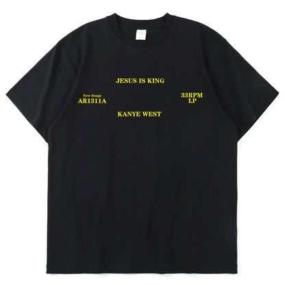 Kanye West T Shirt Jesus Is King High Quality Short Sleeve T-shirts Vintage Harajuku Cotton Men Women T-shirt Clothes Streetwear