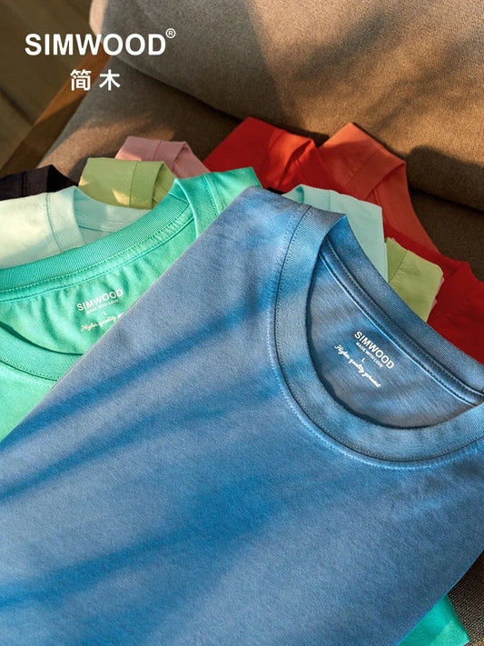 2026 Summer New 180gsm 100% Cotton White Solid T Shirt Men Causal O-neck Basic T-shirt Women High Quality Tops