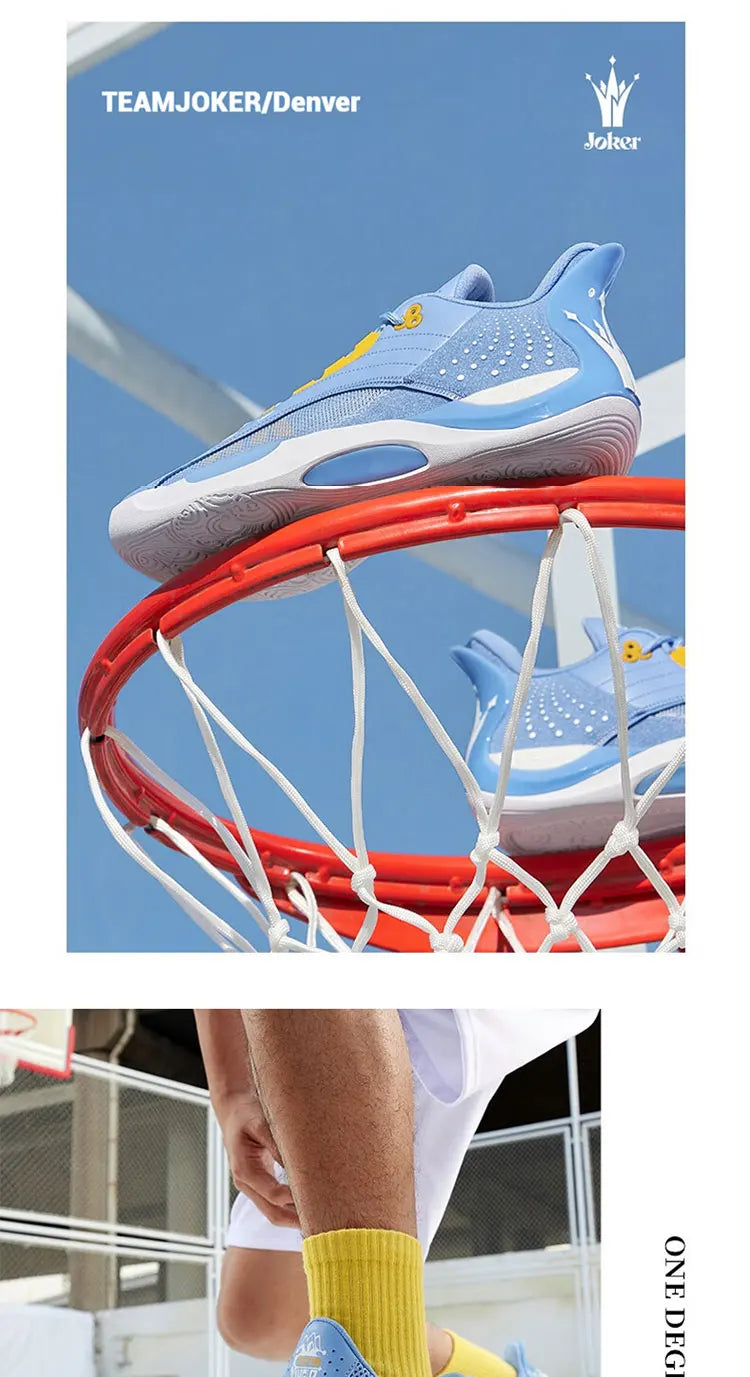 Team Joker Men Basketball Shoes Combat Rebound Anti-slip Wear-resistant CQT-QU!K Stable High-top Sneakers 572511105