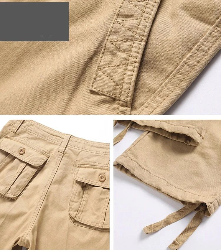 6 Pockets Tactical Cargo Pants Men's Loose Trousers Joggers  Hunting Large Size Casual Pants For Male Outdoor Work Overalls