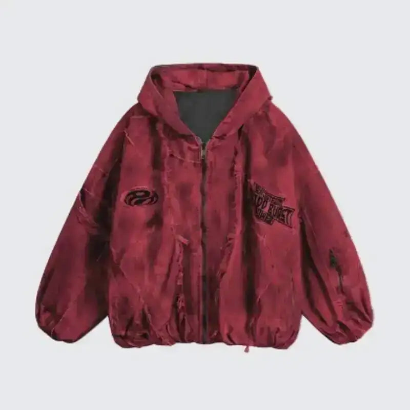 Autumn Winter New Men's Tide Original Design Techwear High Street Fashion Trend Vintage Jacket Chic Casual Coats Ins HK6132