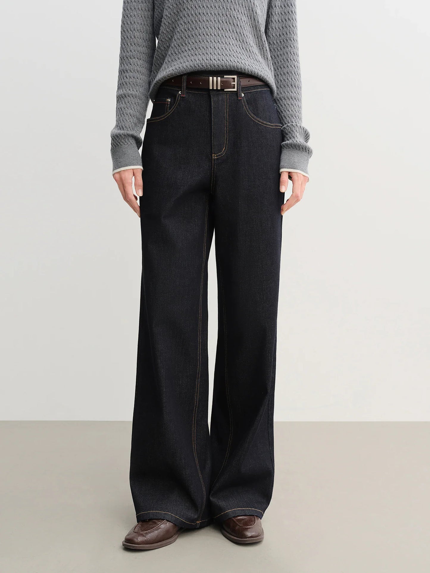 2025 Women's Straight Leg Jeans - High Waist Stretch Denim Pants Dual Fit for Apple & Pear Body Autumn Casual Trousers